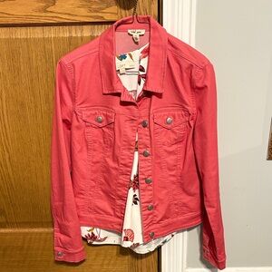 Tribal Women's Pink Jean Jacket